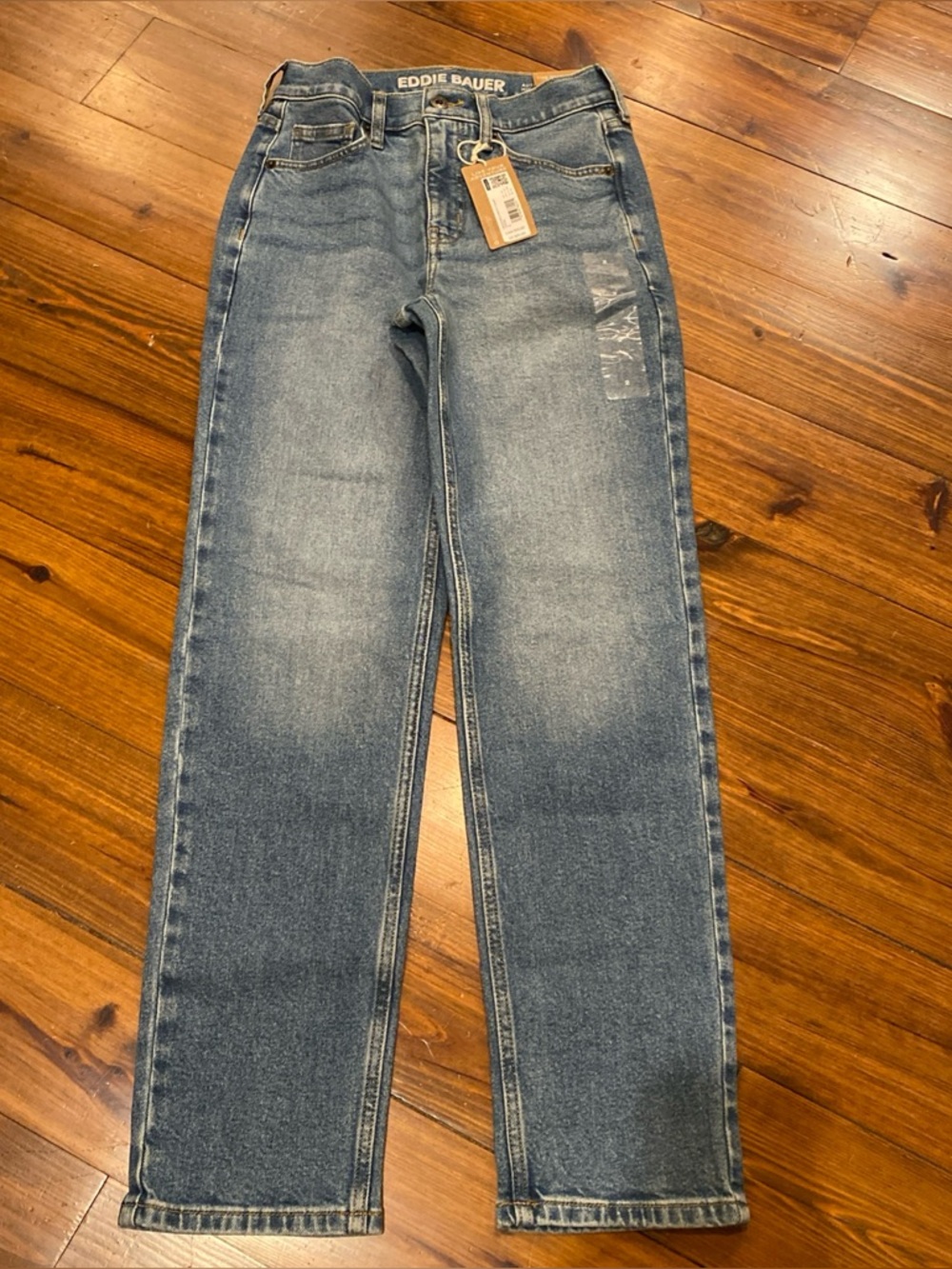 Eddie Bauer Women's Authentic High-Rise Straight Leg Jeans Style 2471 NWT
